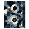 Abstract Geometric Circles and Squares Rug