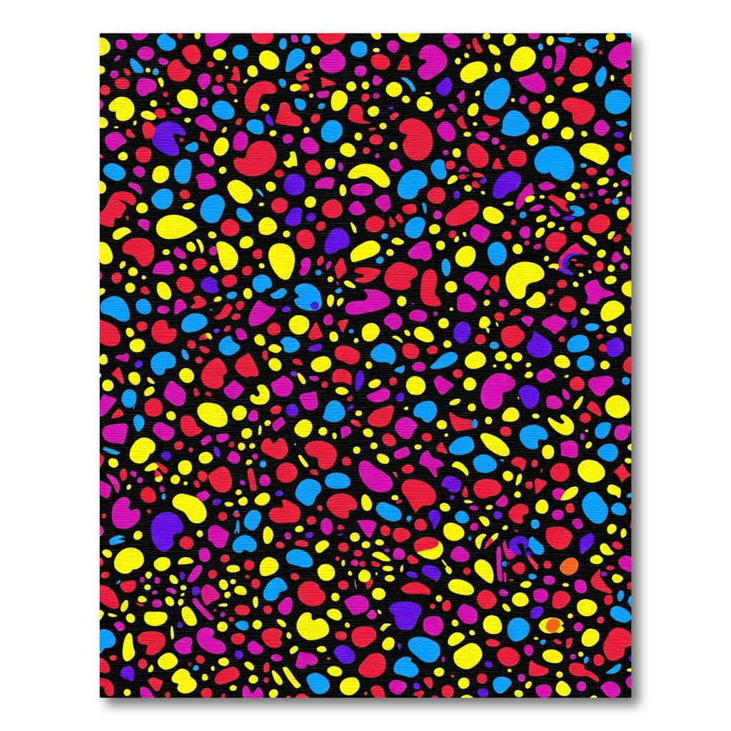 Blotchy Confetti Dot Pattern Rug