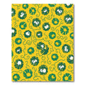 Enchanting Yellow Green Floral Swirls Rug