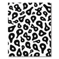 Bold Black Irregular Spots Rug