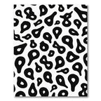 Bold Black Irregular Spots Rug