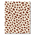 Brown Brushstroke Spot Arrangement Rug