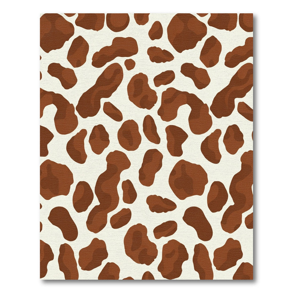 Brown And White Animal Spots Rug