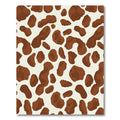 Brown And White Animal Spots Rug