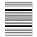 Monochromatic Horizontal Stripe Arrangement Rug
