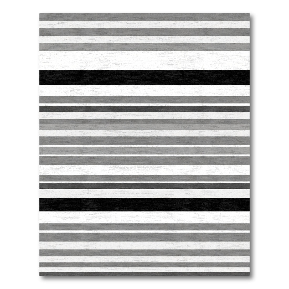 Monochromatic Horizontal Stripe Arrangement Rug