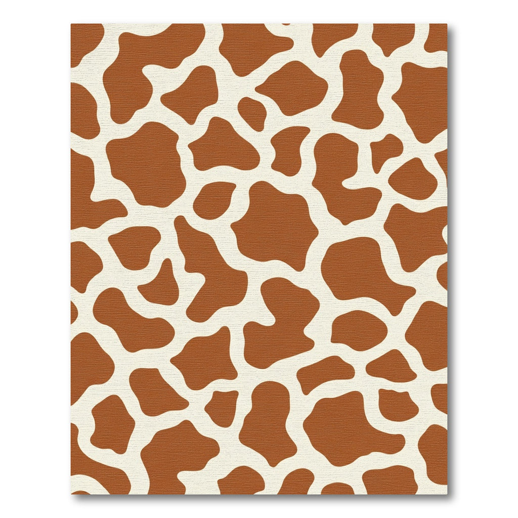 Brown Giraffe Spots Abstract Rug