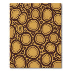 Organic Ochre Stained Circles Rug