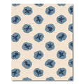 Muted Blue Blob Abstract Composition Rug