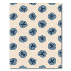 Muted Blue Blob Abstract Composition Rug