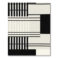 Monochromatic Geometric Stripe Abstract Rug