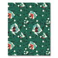 Teal Abstract Organic Bloom Rug