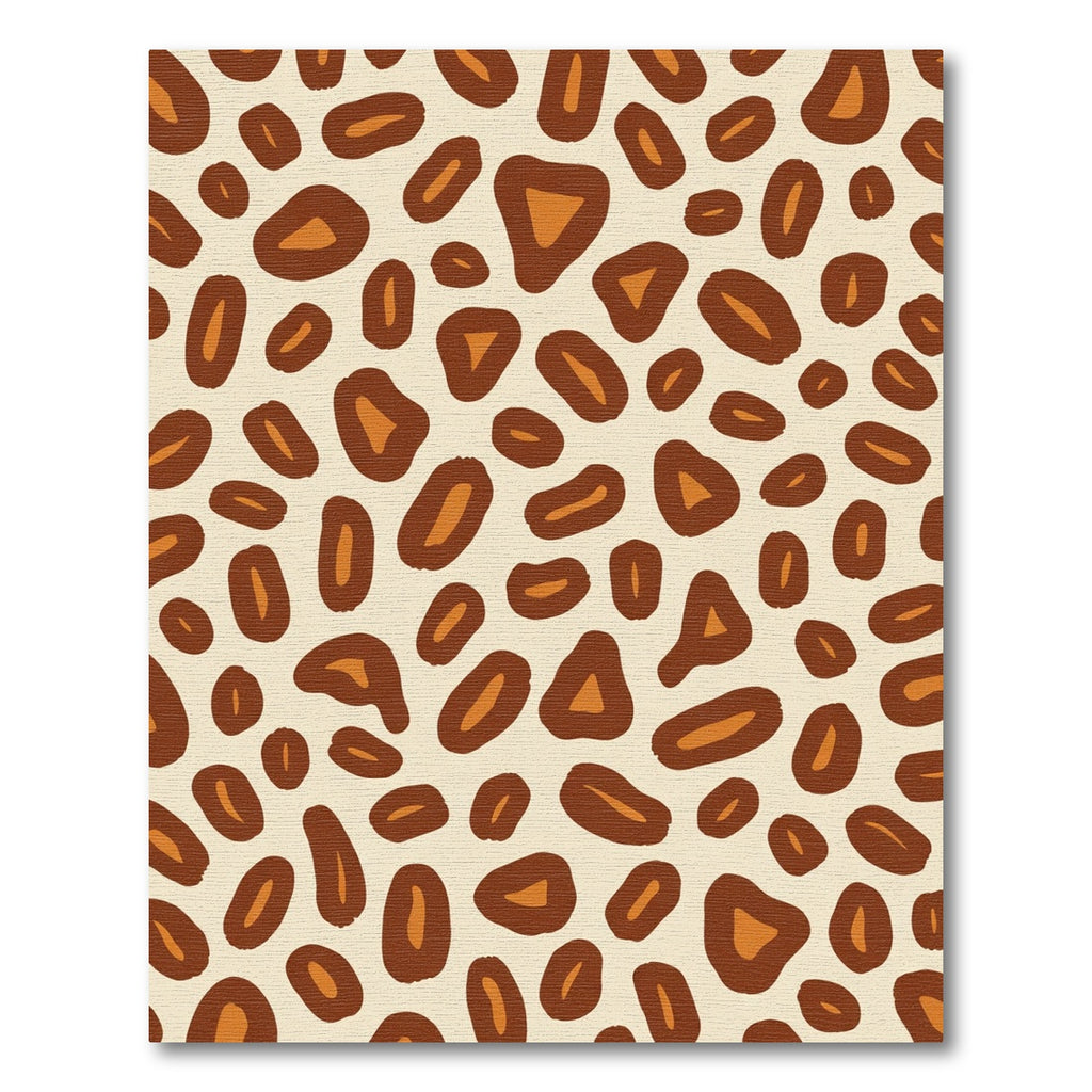 Brown Orange Spots Collection Rug