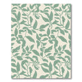 Sage Green Leafy Vine Cascade Rug