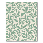 Sage Green Leafy Vine Cascade Rug