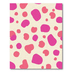 Pink and Coral Blob Scatter Rug