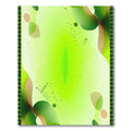 Abstract Organic Forms Green Gradient Rug