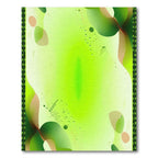 Abstract Organic Forms Green Gradient Rug