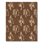 Sepia Toucan Repeating Composition Rug