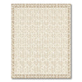 Geometric Linen Textured Lattice Rug