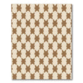 Neutral Tone Interlocking Square Rug