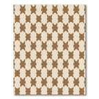 Neutral Tone Interlocking Square Rug