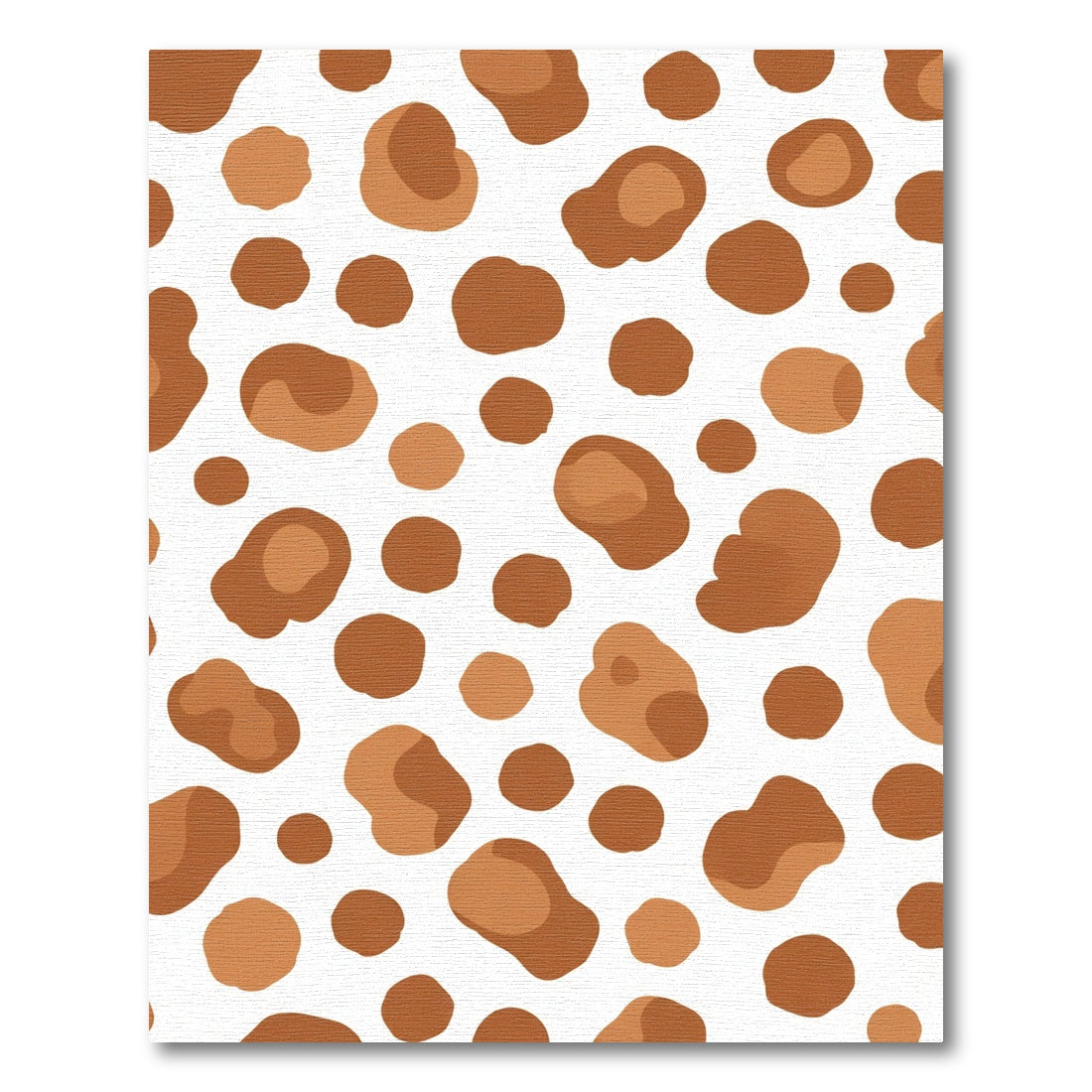 Brown Dalmation Spots Abstract Rug