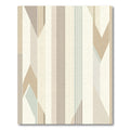 Earthy Tone Abstract Geometric Stripes Rug