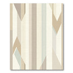 Earthy Tone Abstract Geometric Stripes Rug