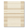 Neutral Beige Horizontal Stripe Layout Rug
