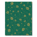 Emerald Gold Leaf Vine Rug