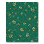 Emerald Gold Leaf Vine Rug