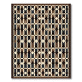Geometric Diamond Brown Multi-Color Rug