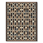 Geometric Diamond Brown Multi-Color Rug