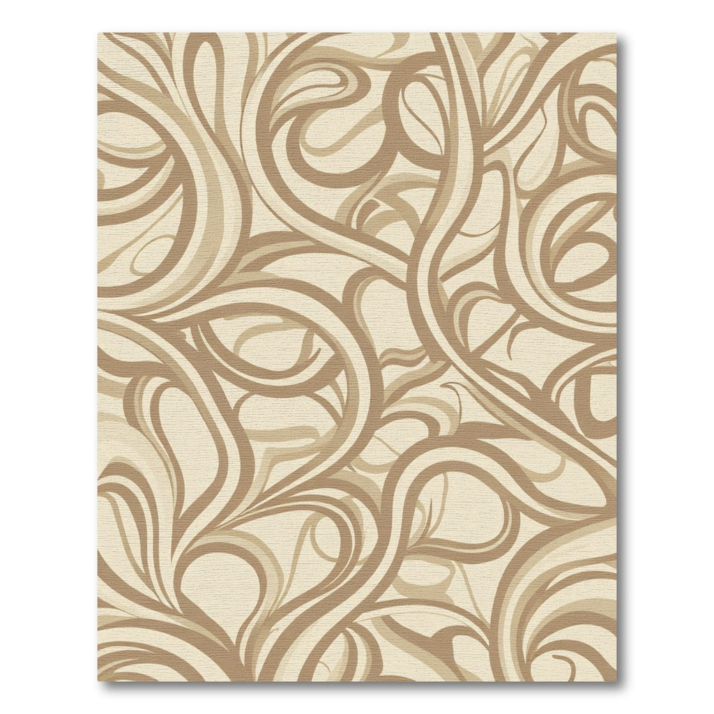 Earthy Swirls Curlicues Rug