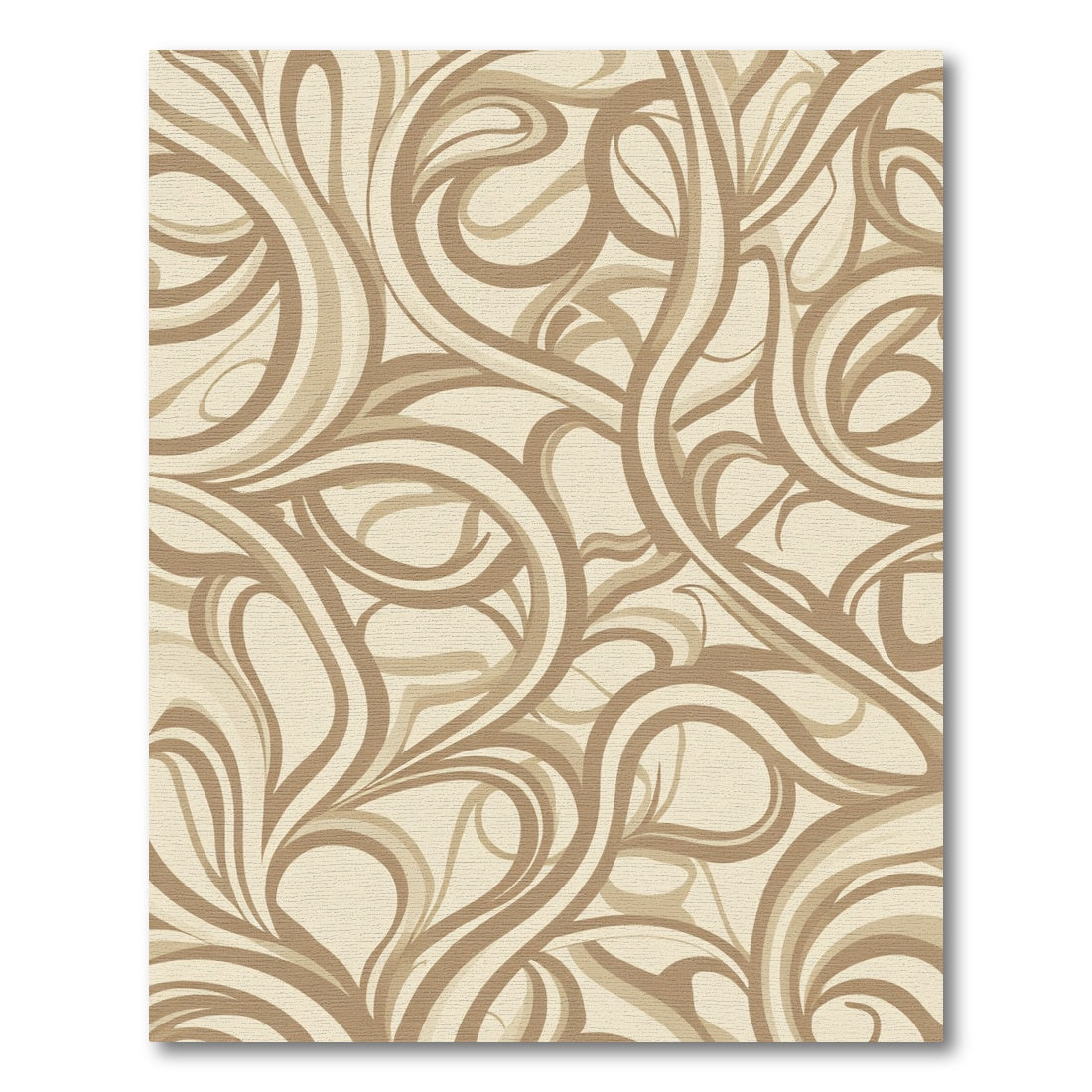 Earthy Swirls Curlicues Rug