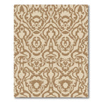 Brown Beige Baroque Swirl Rug