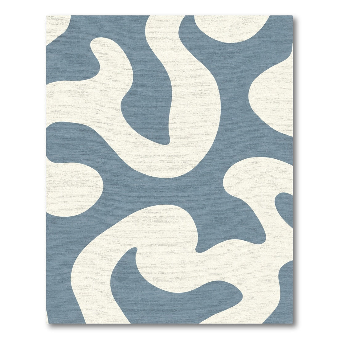 Soft Blue Abstract Swirl Rug