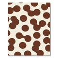 Brown Cream Abstract Blob Rug