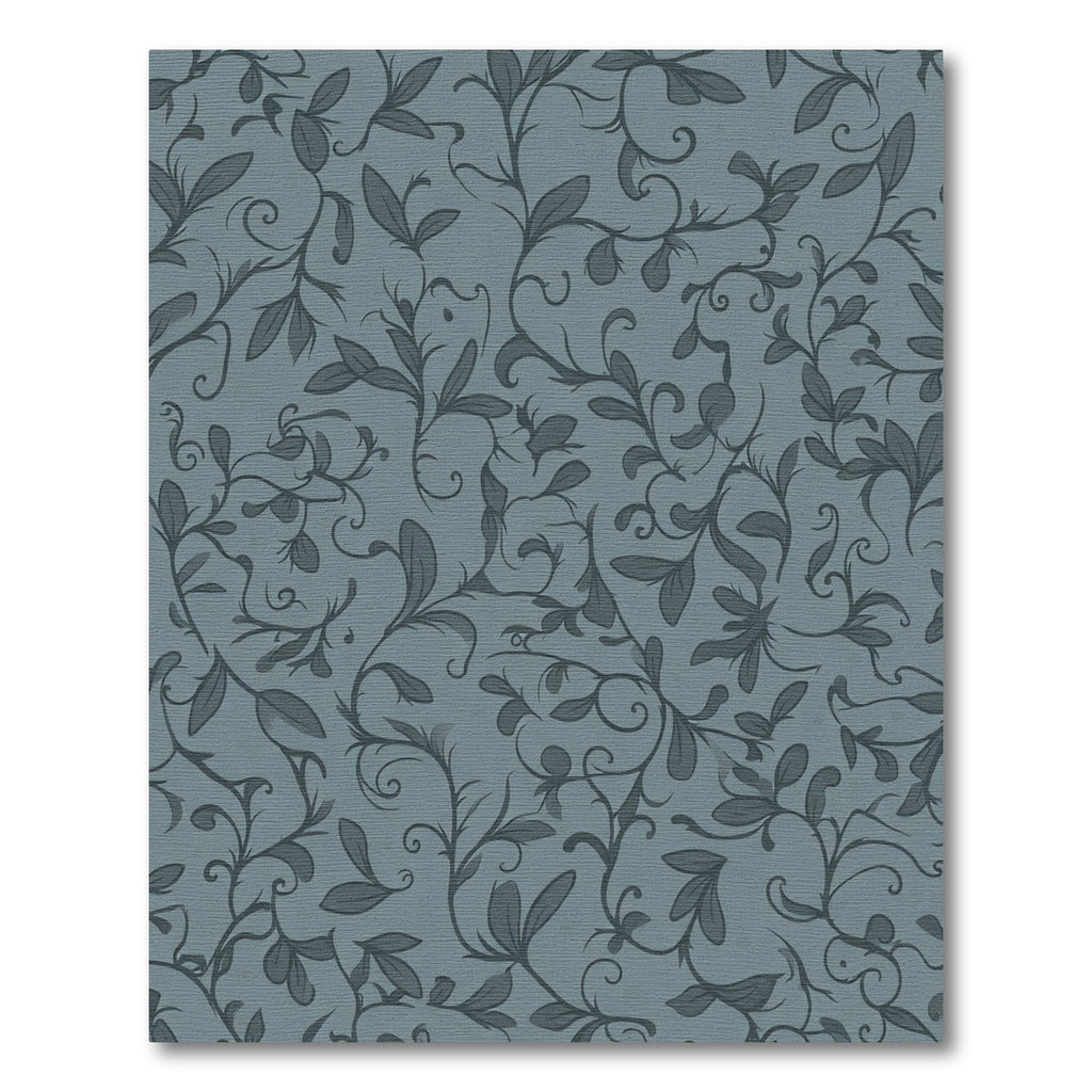 Deep Teal Vine Flourish Rug