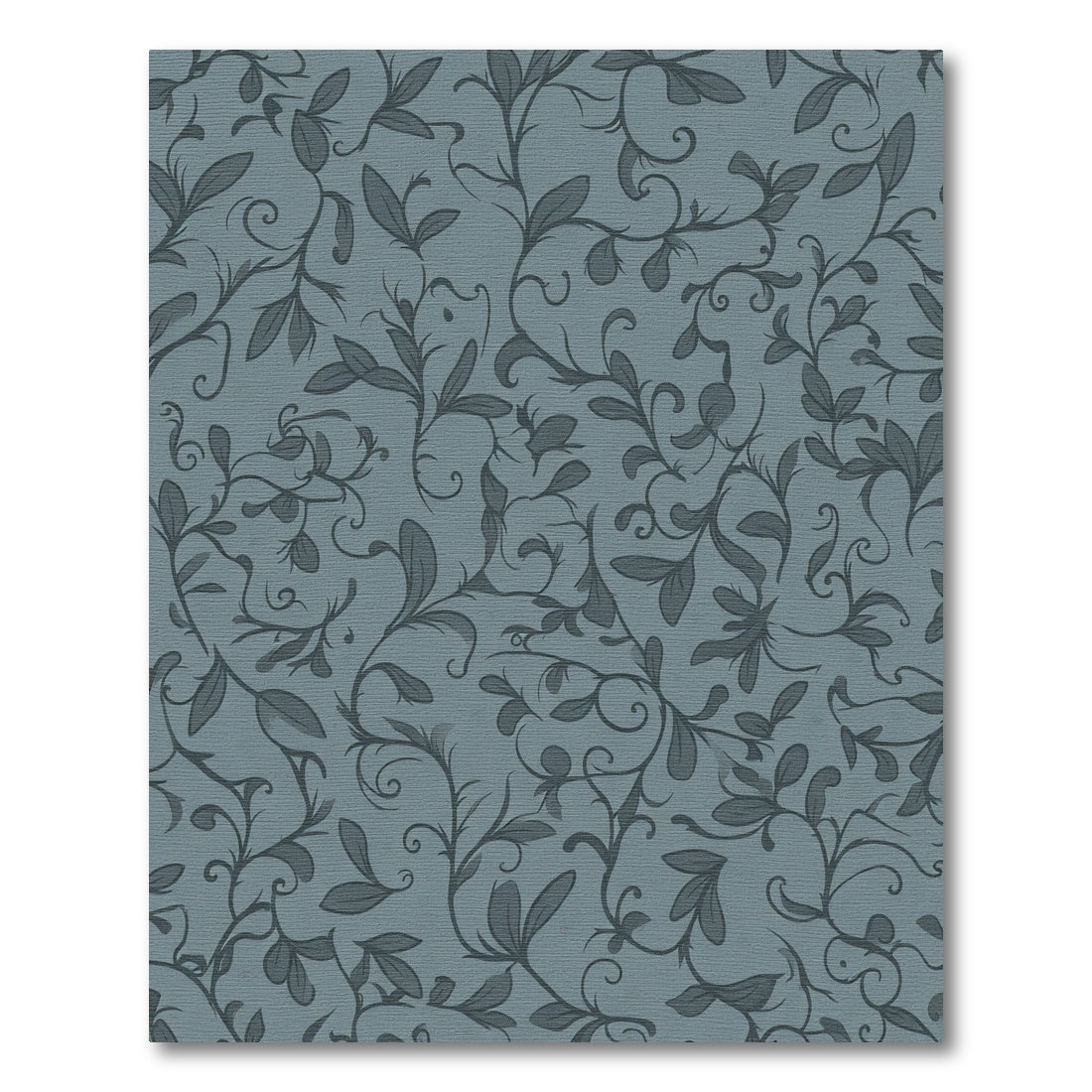 Deep Teal Vine Flourish Rug