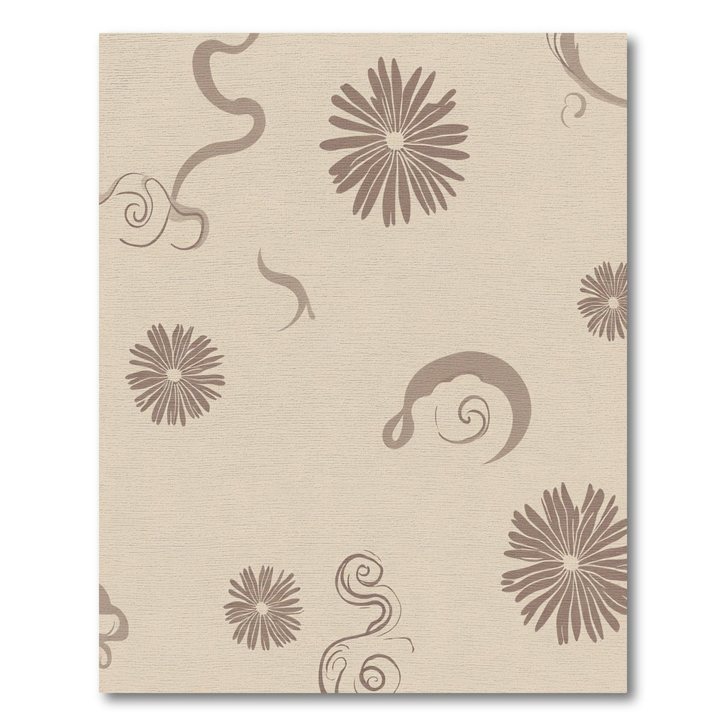 Tawny Floral Swirl Accent Rug