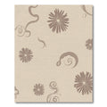 Tawny Floral Swirl Accent Rug