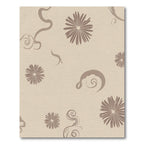 Tawny Floral Swirl Accent Rug