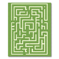 Verdant Yellow Labyrinth Maze Rug