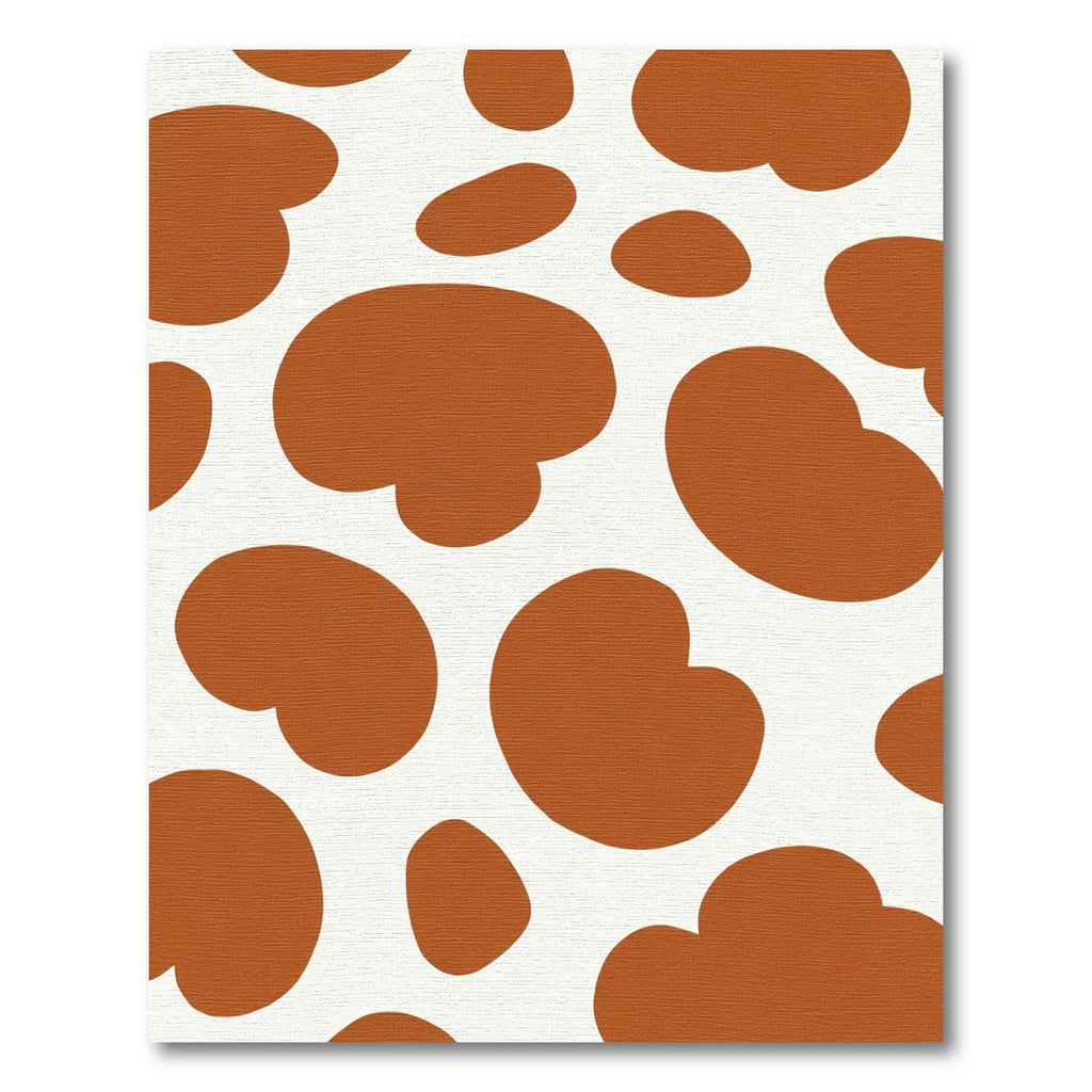 Rustic Brown Blob Spotty Rug