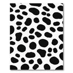 Classic Black White Spotted Organic Forms Rug