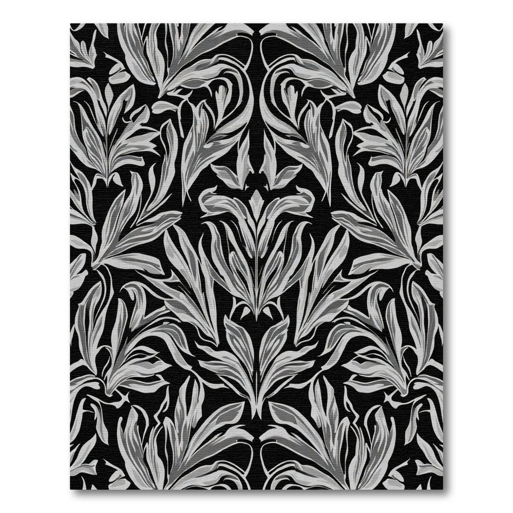 Monochromatic Leaf Symmetry Composition Rug
