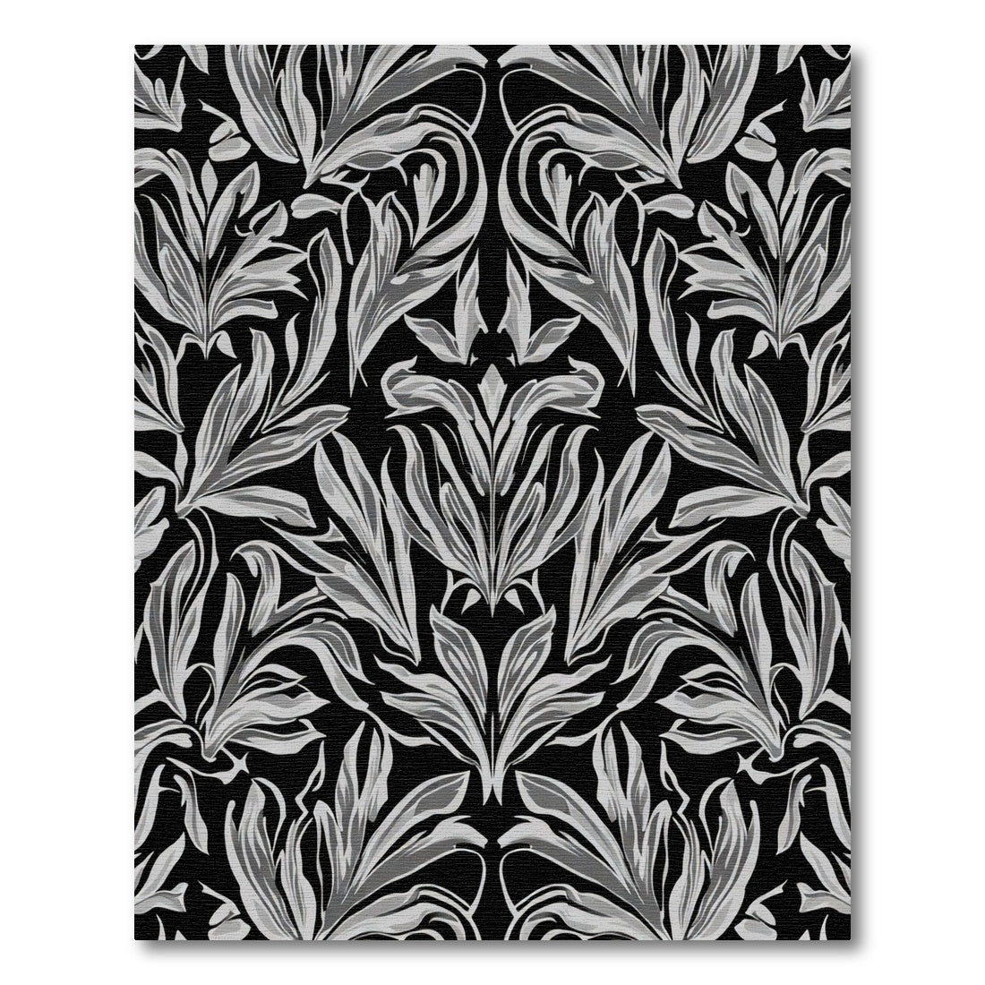 Monochromatic Leaf Symmetry Composition Rug