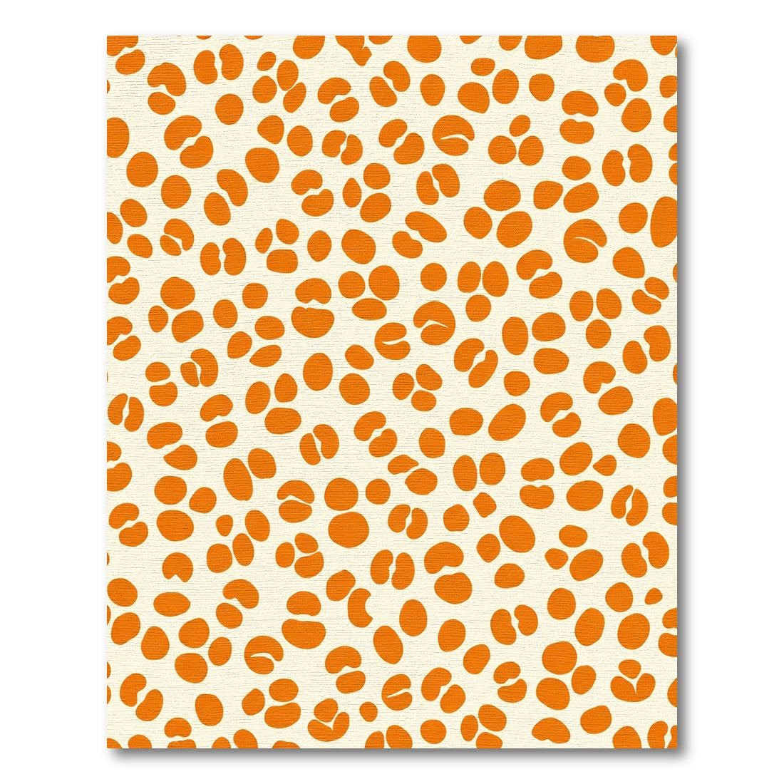 Orange Cream Spot Cluster Rug